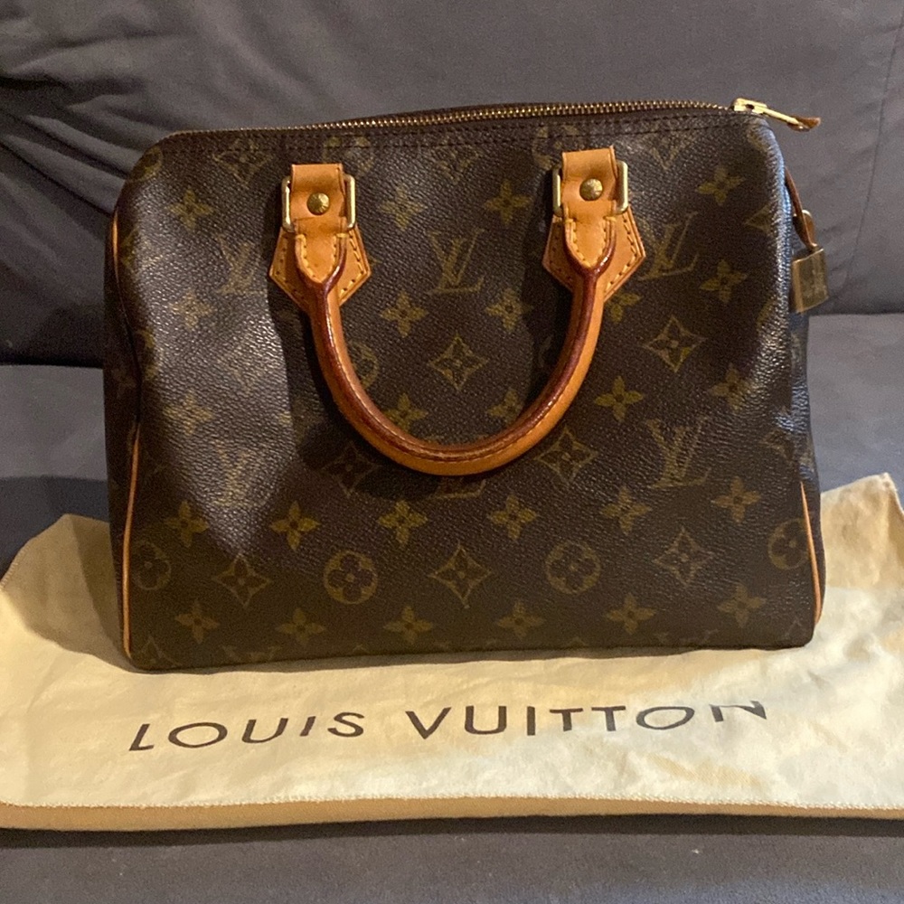 Louis Vuitton Speedy 25 Vintage with lock monogram canvas